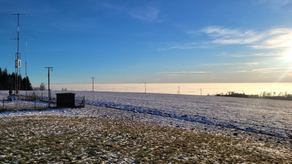 Inverze na Zvičině 27.12.2024